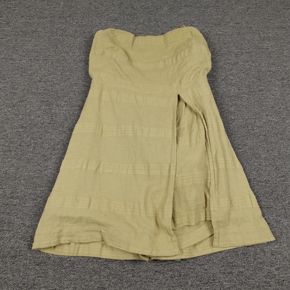 Free People Go Get 'Em Skort Romper Womens Small Green Strapless Tie OB1281294